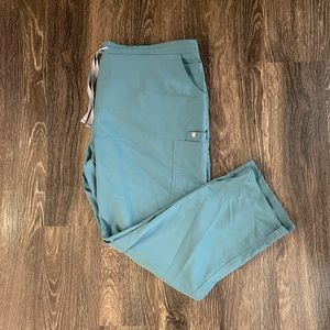 FIGS YOLA scrub bottoms, hydrogen blue